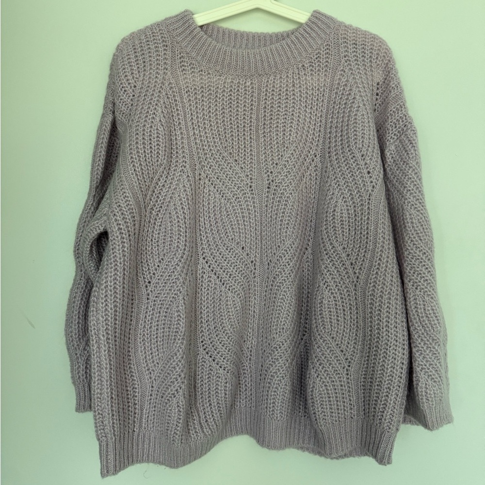 Massimo Dutti Lilac / Lavender Knit Sweater